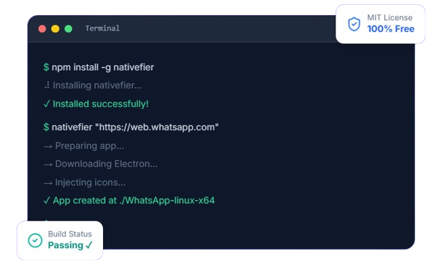 nativefier